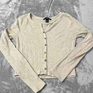 Forever 21 cropped button down Henry